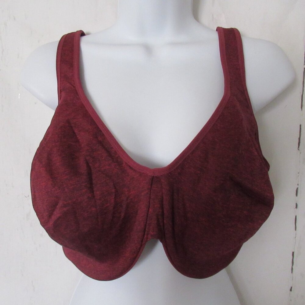New Delimira‎ Bra 40F Burgundy Minimizer Back Closure Underwire Seamless W580S